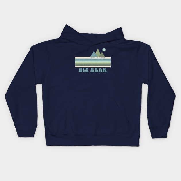 Big Bear Explore the Outdoors Rainbow Kids Hoodie by Morrissey OC